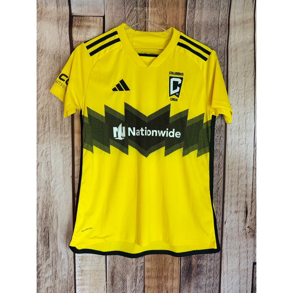Adidas Columbus Crew Darlington Nagbe #6 MLS Soccer Jersey Yellow Size Medium